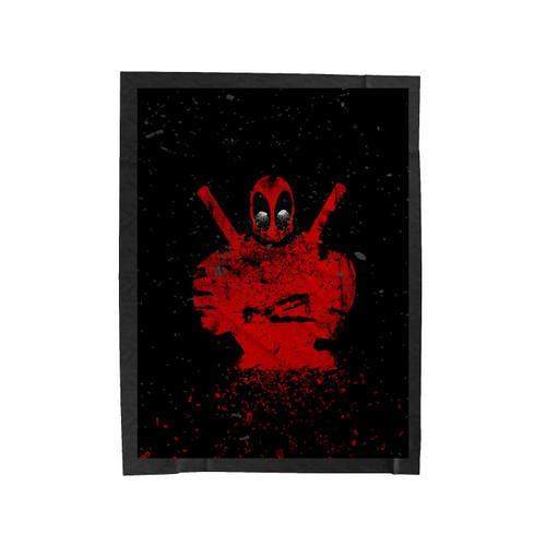 Funny Deadpool Art Velveteen Blanket