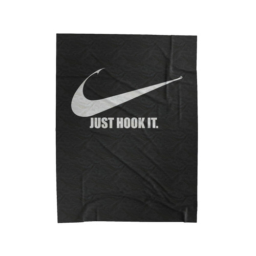 Funny Fishing Tee Parody Velveteen Blanket