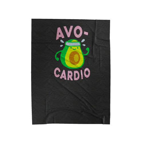 Funny Gym Avocardio Velveteen Blanket