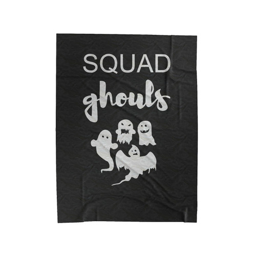 Funny Halloween Squad Goals Velveteen Blanket