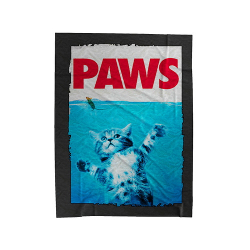 Funny Paws Cat And Mouse Velveteen Blanket