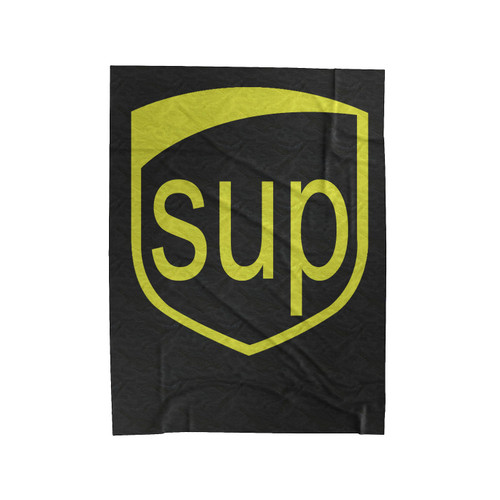 Funny Sup What'sup Ups Velveteen Blanket