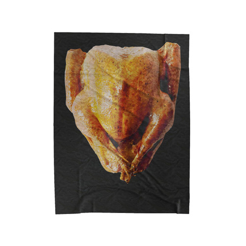 Funny Thanksgiving Cooked Turkey Velveteen Blanket