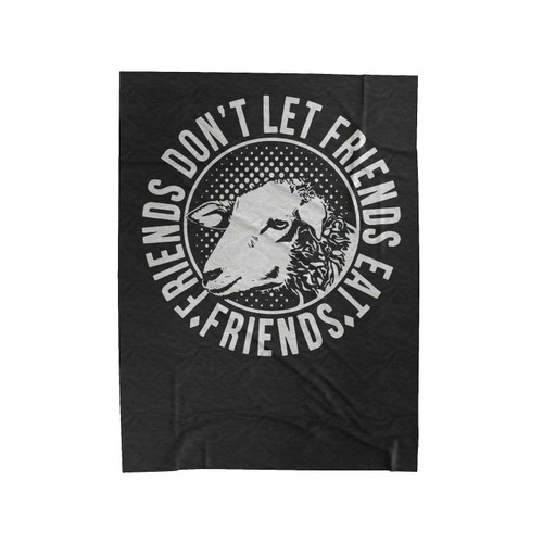 Funny Vegetarian Vegan Velveteen Blanket