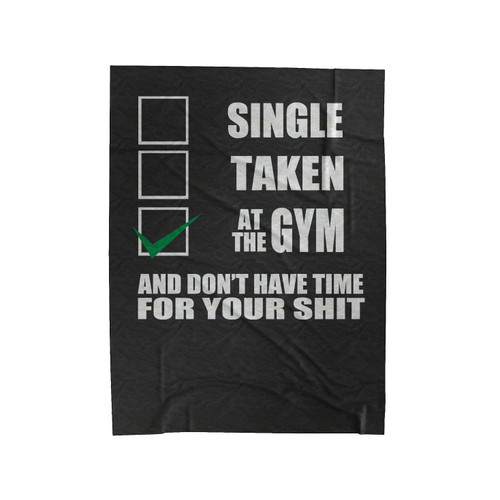 Funny Workout Single Funny Quotes Velveteen Blanket