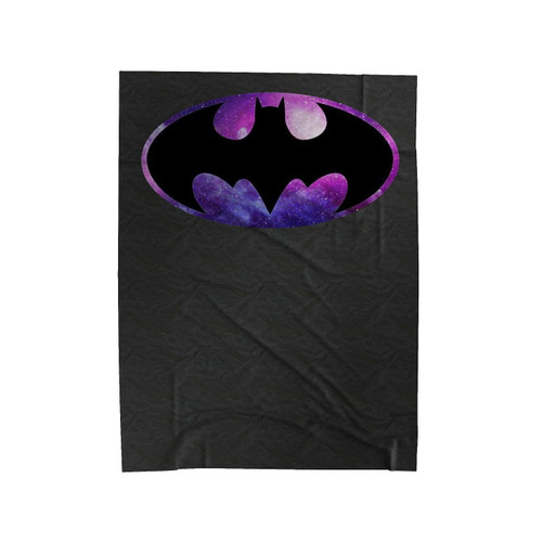 Galaxy Batman Logo Velveteen Blanket