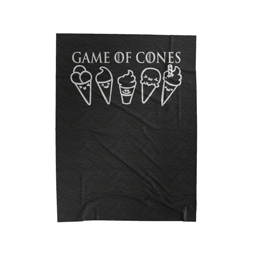 Game Of Cones Funny Ice Cream Game Of Thrones Themed Inspired Velveteen Blanket