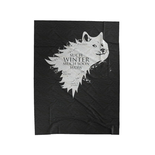 Game Of Doge Game Of Thrones Velveteen Blanket