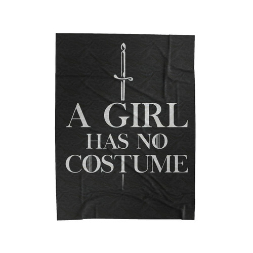 Game Of Thrones Arya Stark A Girl Has No Costume 1 Velveteen Blanket