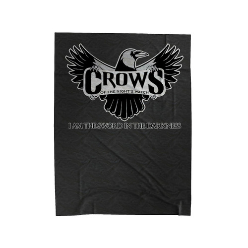 Game Of Thrones Crows Of The Night's Watch In The Darkness Velveteen Blanket
