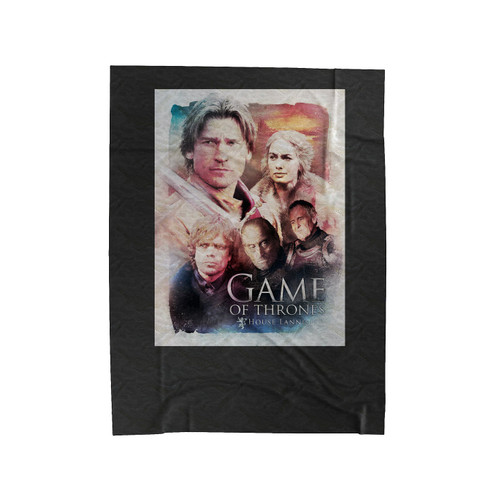 Game Of Thrones House Lannister Poster Velveteen Blanket