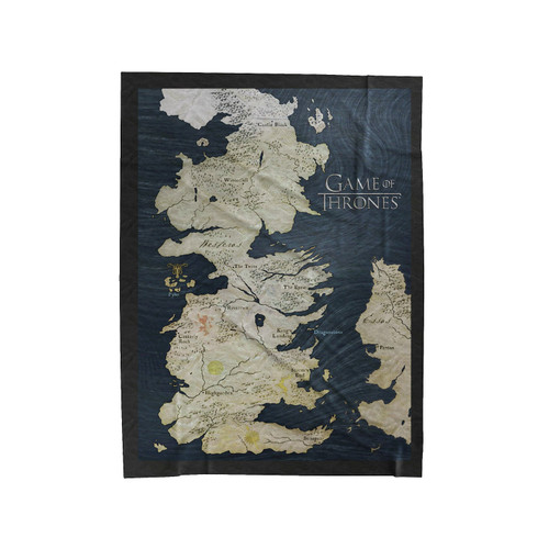 Game Of Thrones King Landing Maps Velveteen Blanket
