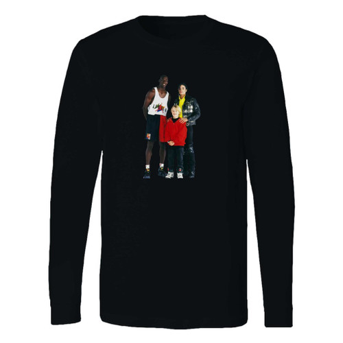 This classic fit michael jordan michael jackson home alone long sleeve shirt is casually elegant and very comfortable. With fine quality print to make one stand out, it's a perfect fit for every occasion.