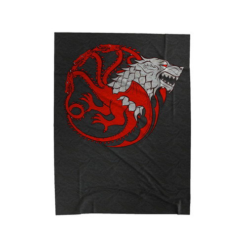 Game Of Thrones Sigil House Stark Targaryen Velveteen Blanket