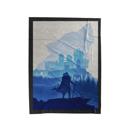 Game Of Thrones Stark Winterfell Wolf Velveteen Blanket