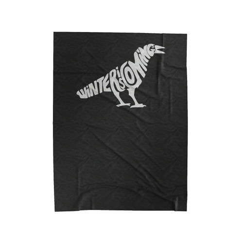 Game Of Thrones Winter Is Coming Raven Velveteen Blanket
