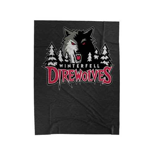 Game Of Thrones Winterfell Direwolves 2 Velveteen Blanket