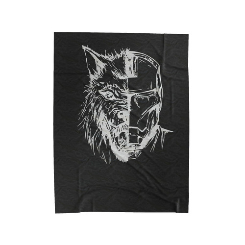 Game Of Thrones Wolf Stark Ironman Graphic Velveteen Blanket