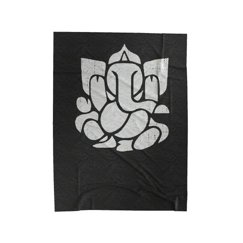 Ganesh Elephant Meditation Velveteen Blanket