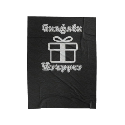 Gangsta Wrapper Christmas Gift Holidays Present Holidays Velveteen Blanket