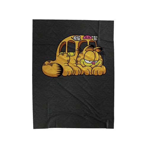 Garfield Never On Time Velveteen Blanket