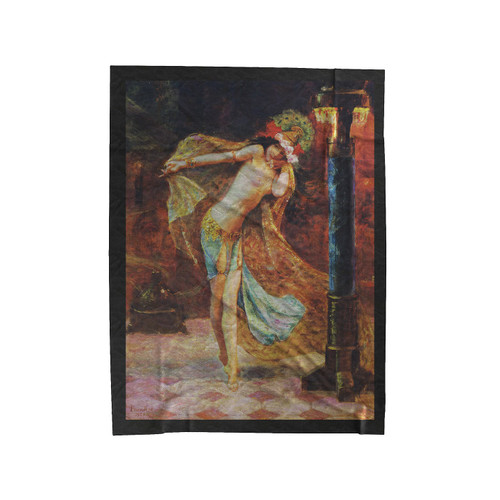 Gaston Bussiere Dance Of The Seven Veils Velveteen Blanket