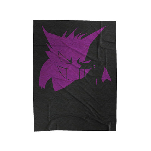 Gengar Silhouette Velveteen Blanket