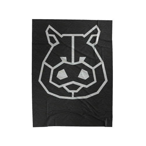 Geometric Pig Funny Animal Velveteen Blanket