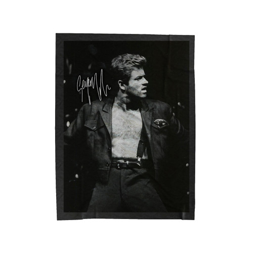 George Michael Signed Velveteen Blanket