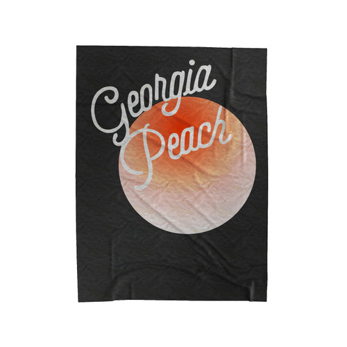 Georgia Peach Velveteen Blanket