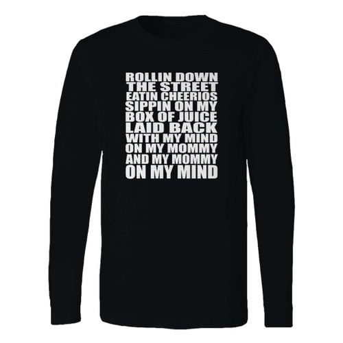 This classic fit mind on my mommy dogg long sleeve shirt is casually elegant and very comfortable. With fine quality print to make one stand out, it's a perfect fit for every occasion.