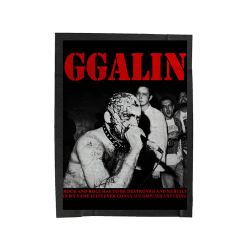 Gg Allin Velveteen Blanket
