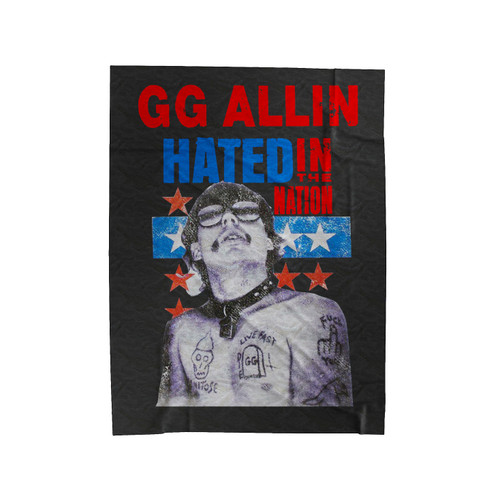 Gg Allin Bite It You Scum Hated In The Nation Velveteen Blanket