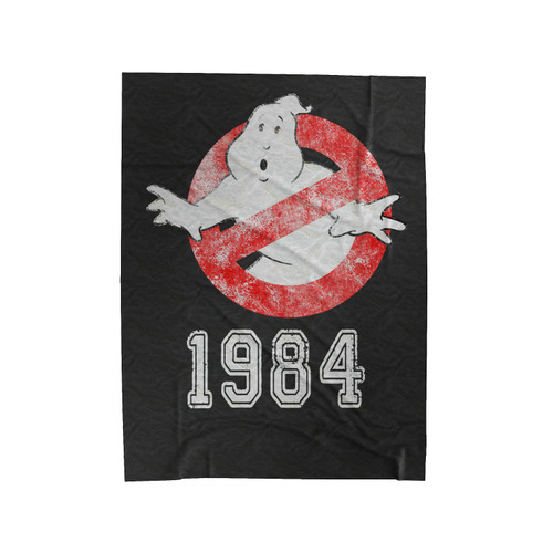 Ghostbusters Vintage Style Distressed Velveteen Blanket