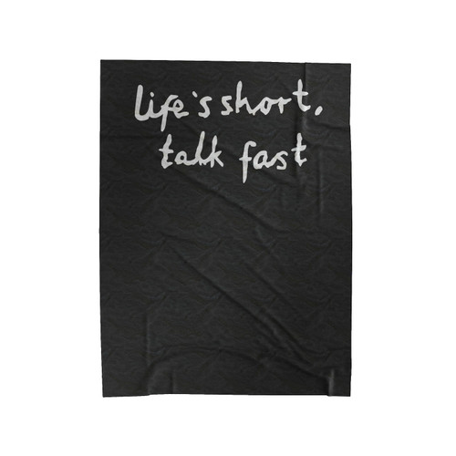 Gilmore Girls Life Short Talk Fast Velveteen Blanket
