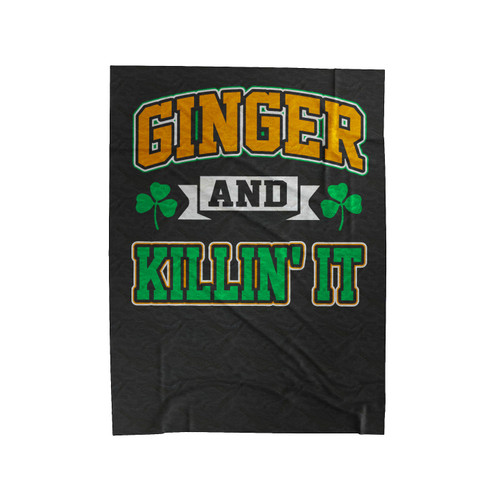 Ginger And Killin' It Velveteen Blanket