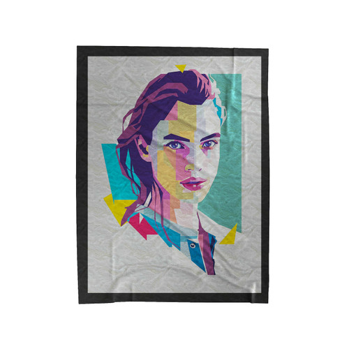 Girl Wpap Art Velveteen Blanket