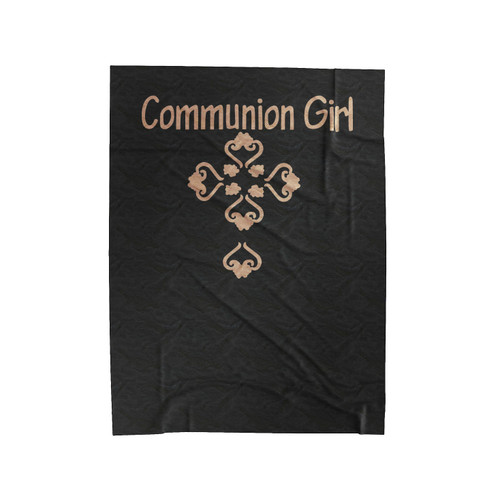 Girl's First Holy Communion Velveteen Blanket