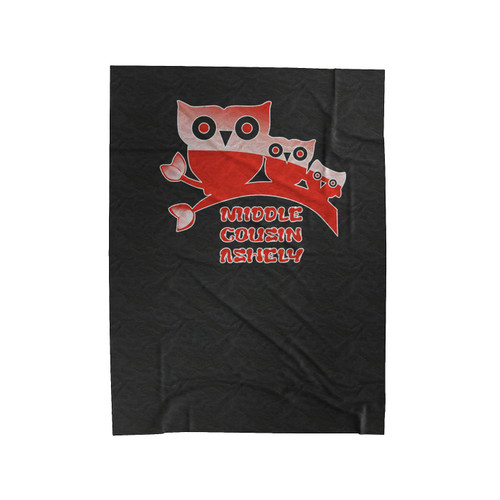 Girls Middle Cousin Owl Velveteen Blanket