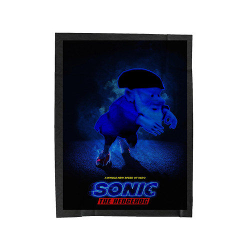 Gnome Sonic The Hedgehog Parody Velveteen Blanket