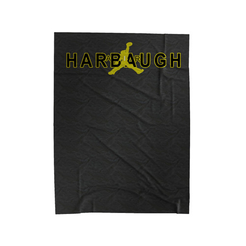 Go Blue Michigan Wolverines Jim Harbaugh Cool Velveteen Blanket