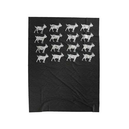 Goat Herd Velveteen Blanket