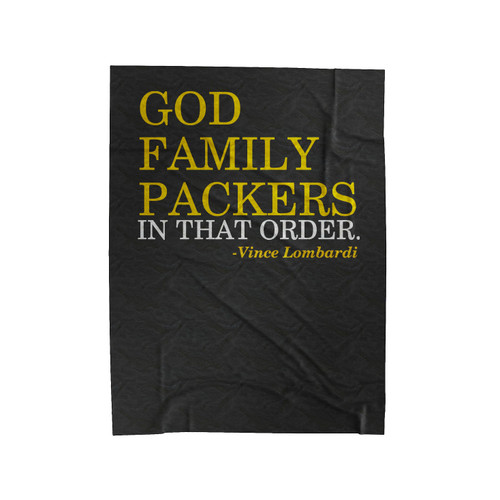 God Family Packers In That Order Bay Packers Christmas Gift Velveteen Blanket