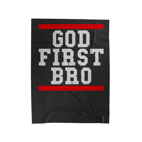 God First Bro Velveteen Blanket
