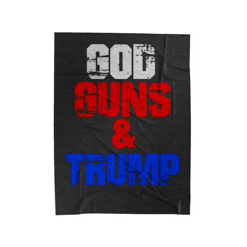 God Guns Trump Velveteen Blanket