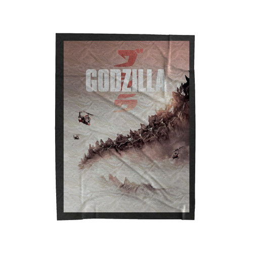 Godzilla 2014 Movie Velveteen Blanket