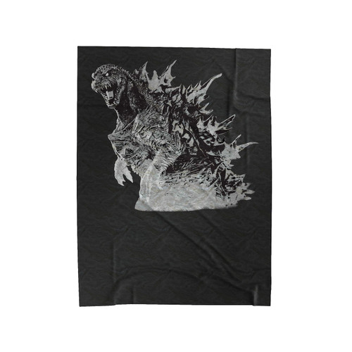 Godzilla King Of The Monster Velveteen Blanket
