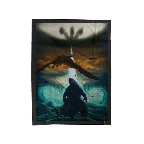 Godzilla King Of The Monsters Rodan And Mothra Velveteen Blanket