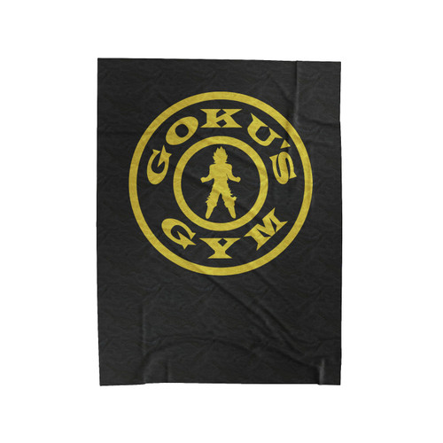 Goku Gym Logo Velveteen Blanket
