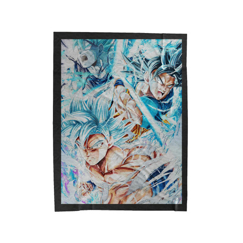 Goku Saiyan Blue Velveteen Blanket